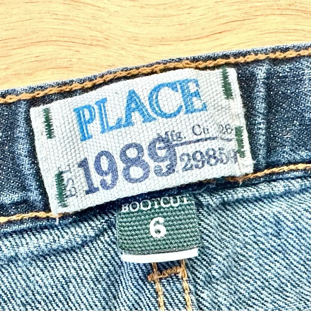 The Children’s Place Place 1989 Bootcut Jeans Boys Size 6 Adjustable Waist